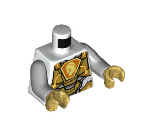 LEGO hvid Lance Minifig Torso (973 / 76382)