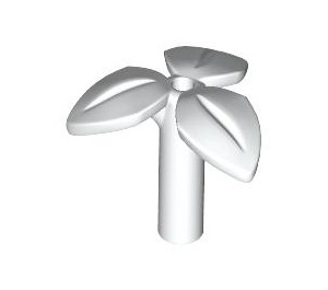 LEGO White Leaves with Bar (37695)