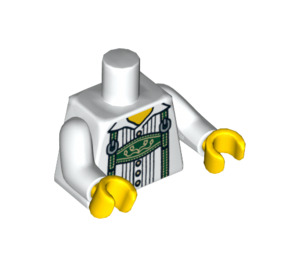 LEGO White Lederhosen Guy Torso (973 / 88585)