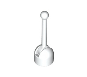 LEGO White Lever Base with White Lever (4592 / 73587)