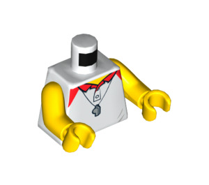 LEGO White Lifeguard Minifig Torso (973 / 76382)