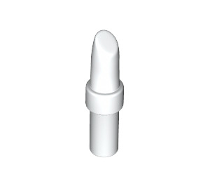 LEGO Weiß Lipstick mit Weiß Griff (25866)