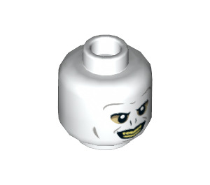 LEGO White Lord Voldemort Minifigure Head (Recessed Solid Stud) (3626 / 65744)