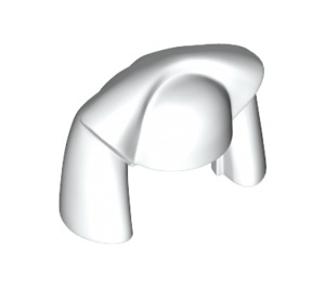LEGO blanc Luminara Unduli Headdress (26557 / 52345)