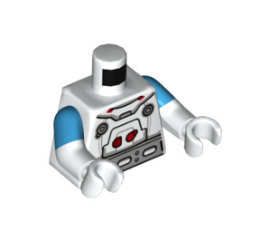 LEGO blanc Lunar Research Astronaut - Minifig Torse (973 / 78568)