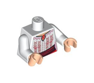LEGO White Marion Ravenwood Torso (973 / 76382)