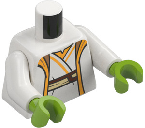 LEGO Wit Master Yoda met Wit Robe Minifiguur Torso (973 / 76382)