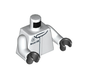 LEGO White McLaren Mercedes Pit Crew Torso (973 / 76382)
