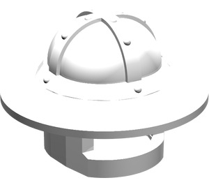 LEGO White Metal Helmet with Broad Brim (15583 / 30273)