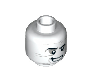 LEGO Weiß Metamorpho Minifigure Kopf (Einbau-Vollbolzen) (3626 / 66054)