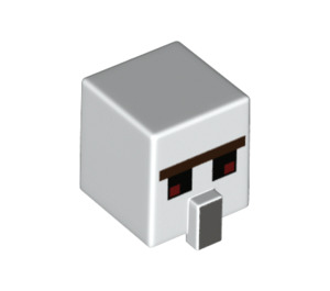 LEGO Weiß Minecraft Iron Golem Kopf (25047)