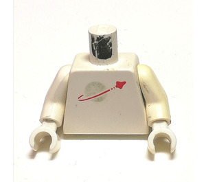 LEGO White Minifig Classic Space Torso (973)