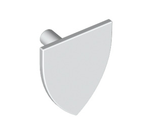 LEGO White Minifig Shield Triangular (3846)