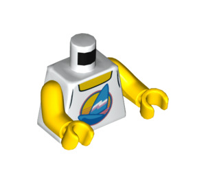 LEGO Wit Minifig Tanktop Torso met Sailboat (973 / 76382)