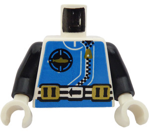 LEGO White Minifig Torso Aquanaut with weighbelts (973)