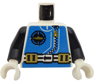 LEGO Weiß Minifigur Torso Aquanaut mit weighbelts (973)