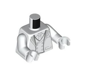LEGO Weiß Minifig Torso Mr. Knight (973 / 76382)