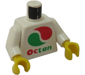 LEGO White Minifig Torso with Large Octan Logo (973)