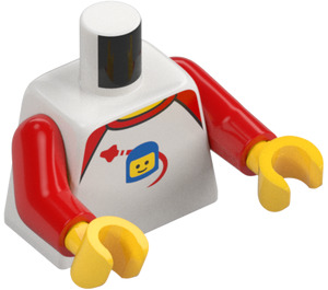 LEGO Bílá Minifigurka Trup s Vesmír logo (973 / 76382)