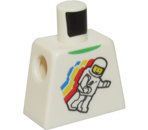 LEGO Weiß Minifigur Torso ohne Arme mit Deko (973)