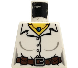 LEGO Blanco Minifigura Torso sin brazos con Decoración (973)