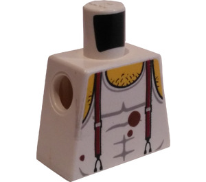 LEGO blanc Minifig Torse sans bras avec Mac McCloud Tank Haut (973)