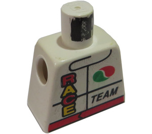 LEGO White Minifig Torso without Arms with Octan Race Team (973)