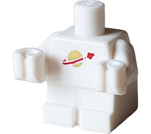 LEGO Blanco Minifigura Bebé Cuerpo con Classic Espacio logo (107469)