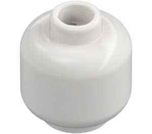 LEGO White Minifigure Head (Recessed Solid Stud) (3274 / 3626)