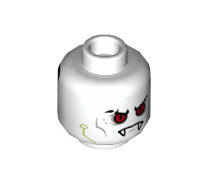 LEGO blanc Minifigure Diriger avec Alien avec Les yeux rouges + Cybernetic Implants et Lime Circuitry (Goujon solide encastré) (3626 / 36362)