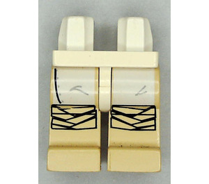 LEGO Blanc Minifigurine Hanches et jambes avec Luke Skywalker Wrappings (2014 Version) (3815)