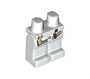LEGO Weiß Minifigure Hüften und Beine mit Zane ZX Design (13569 / 99364)