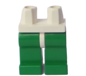 LEGO hvid Minifigur Hofter med Grøn Ben (30464 / 73200)