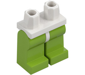 LEGO Blanc Minifigurine Les hanches avec Citron Vert Jambes (3815 / 73200)