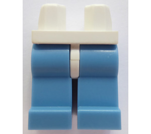 LEGO Wit Minifigure Heupen met Medium Blauw Poten (3815 / 73200)