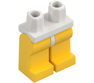 LEGO hvid Minifigur Hofter med Gul Ben (73200 / 88584)