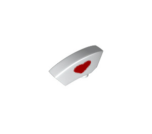 LEGO blanc Minifigure Nurse Chapeau avec rouge Cœur Décoration (29906)