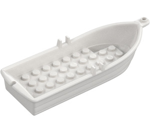 LEGO White Minifigure Row Boat With Oar Holders (2551 / 21301)