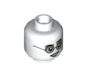 LEGO White Moaning Myrtle Minifigure Head (Recessed Solid Stud) (3626 / 67341)