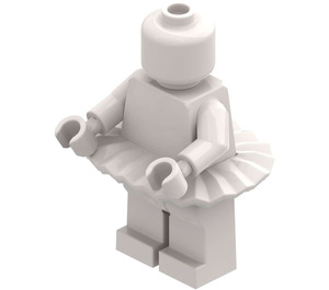 LEGO Biały Monochrome Kobieta First League Minifigurka