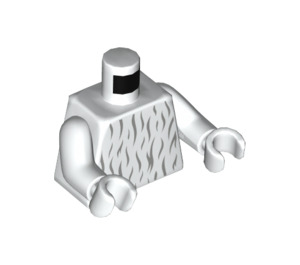 LEGO White Moroff Minifig Torso (973 / 76382)