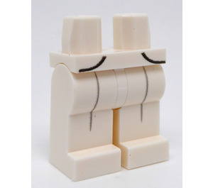 LEGO Weiß Mr. Knight Beine (73200 / 104136)