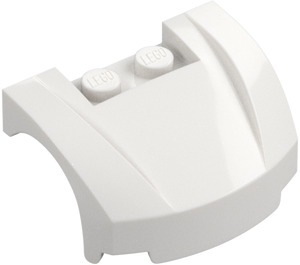 LEGO Blanc Mudgard Bonnet 3 x 4 x 1.3 Incurvé (98835)