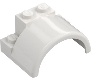 LEGO White Mudguard Brick 3 x 4 x 1.3 (1846)