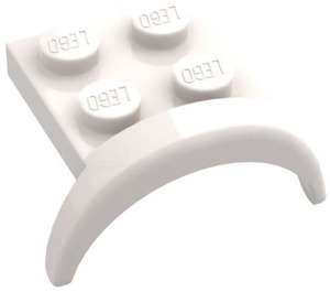 LEGO White Mudguard Plate 2 x 2 with Wheel Arch (49097)