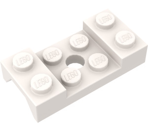 LEGO Hvit Skvettskjerm Plate 2 x 4 med Arches med Hull (60212)