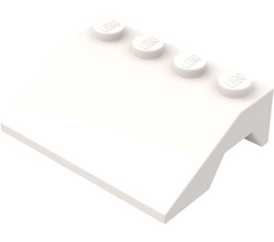 LEGO White Mudguard Slope 3 x 4 (2513)