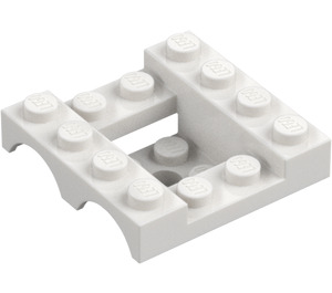 LEGO White Mudguard Vehicle Base 4 x 4 x 1.3 (24151)