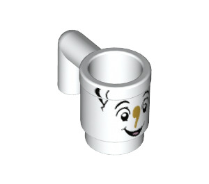 LEGO Weiß Becher mit Chip Potts Gesicht (3899 / 26718)