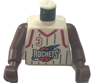 LEGO blanc NBA Steve Francis, Houston Rockets #3 Torse